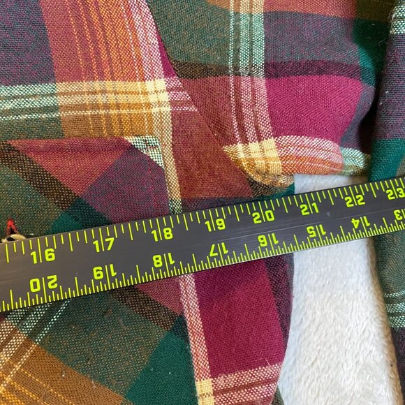 Claybrooke Outdoors Mens Long Sleeve Plaid Shirt M Multicolor Button-Up 100% Acr - Picture 4 of 10